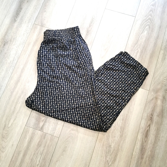 90's Vintage Floral Print Pants | Rayon Pants - Picture 1 of 4